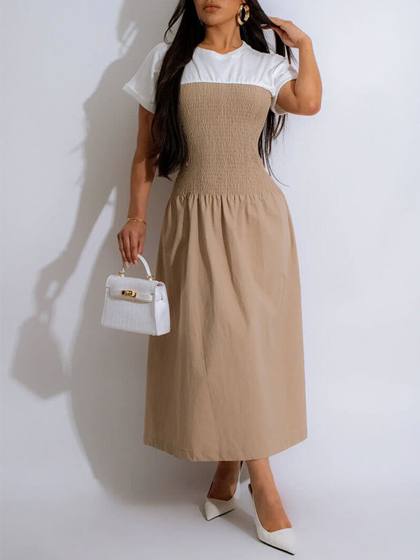 Two-Tone Combo Dress