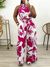 Printed Tank Top & Wide-Leg Pants Set